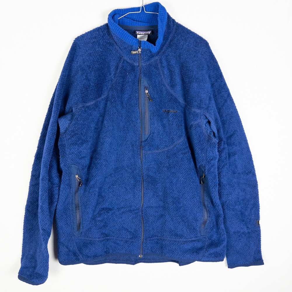Patagonia R2 Full Zip Fleece Jacket Mens XL Royal Blue Made in USA Gorpcore